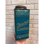 Vintage Early 1900s Thinshell Candies 5lb Country Store Advertising Tin Chicago