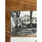 Vintage Indian Agency House Portage Wis RPPC Postcard + Wisconsin River 1940s