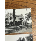 Vintage Indian Agency House Portage Wis RPPC Postcard + Wisconsin River 1940s