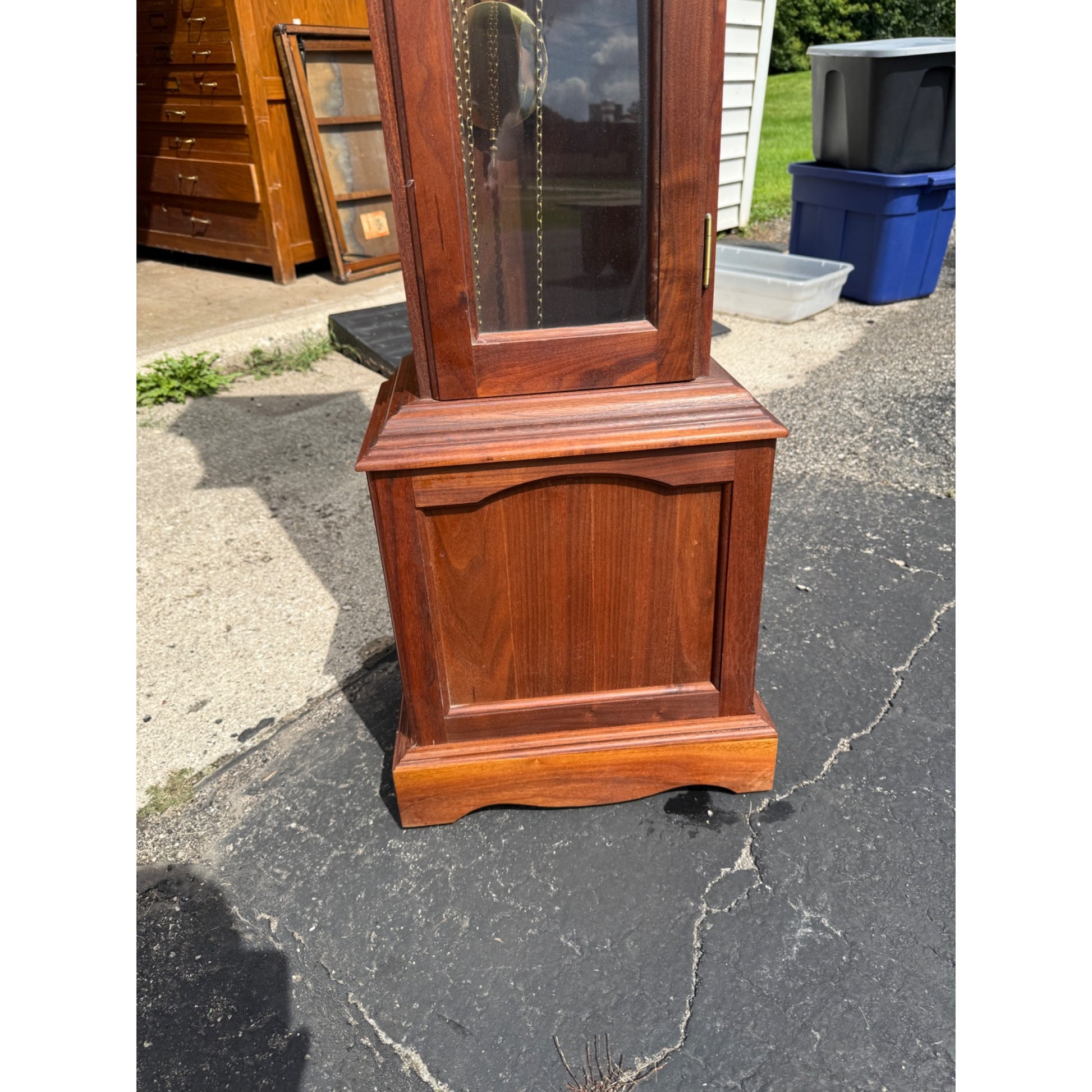 Vintage Grandmother / Grandfather Clock Tempus Fugit