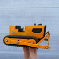 Vintage Tonka T-6 Bulldozer Pressed Steel Orange Construction Toy