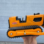 Vintage Tonka T-6 Bulldozer Pressed Steel Orange Construction Toy