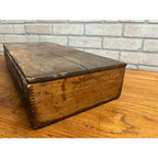 Original Antique Crosman Bros Garden Seeds Display Box Rochester, NY Flowers