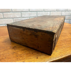 Original Antique Crosman Bros Garden Seeds Display Box Rochester, NY Flowers