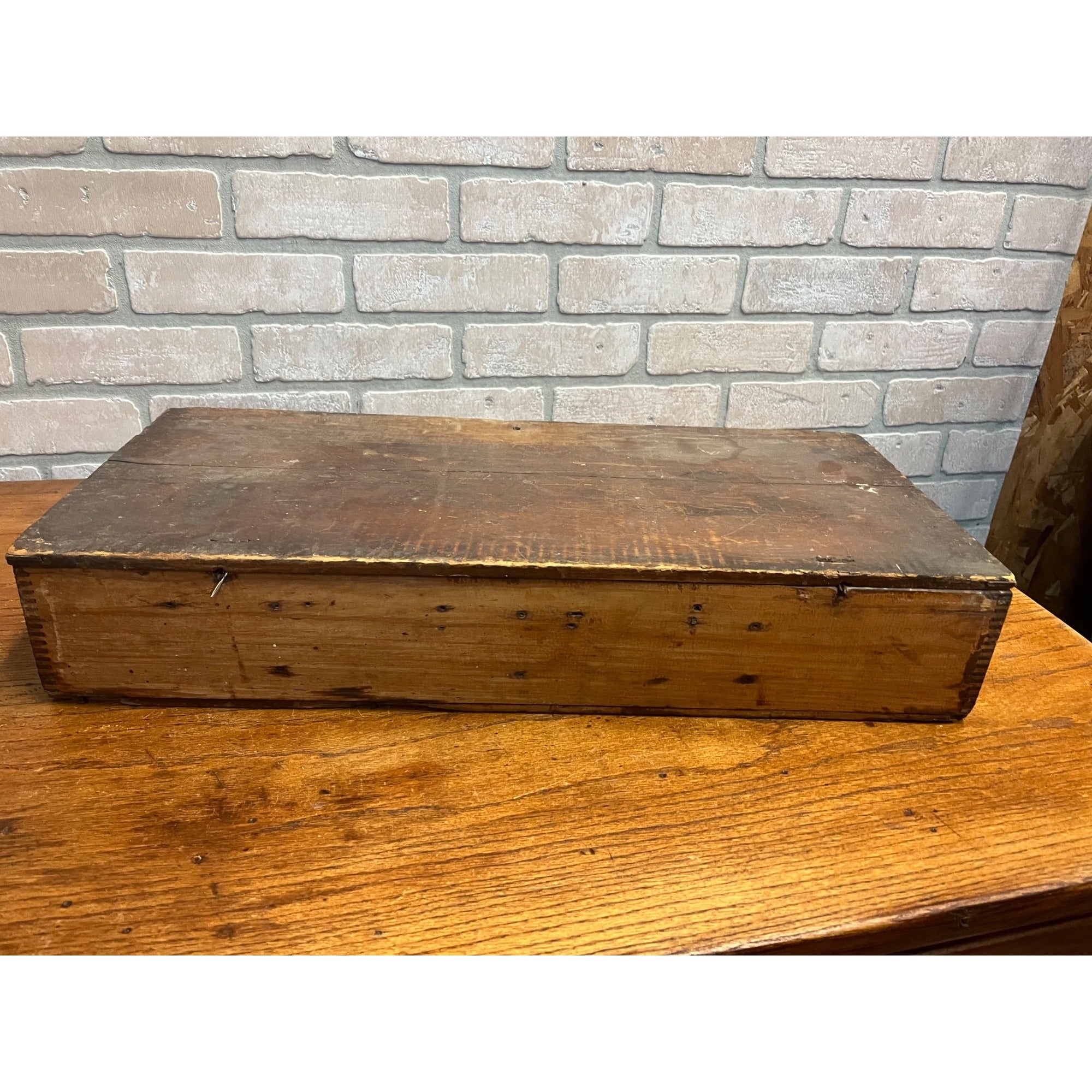 Original Antique Crosman Bros Garden Seeds Display Box Rochester, NY Flowers