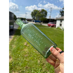 Antique Dr Miles Restorative Nervine Aqua Green Glass Medicine Bottle