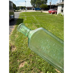 Antique Dr Miles Restorative Nervine Aqua Green Glass Medicine Bottle