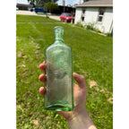 Antique Dr Miles Restorative Nervine Aqua Green Glass Medicine Bottle