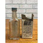 Antique 1920's Dr. Bell’s Pine Tar Honey Compound Medicine w/ Label & Box