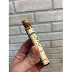 Vintagle Gold Medal Haarlem Oil Labeled Glass Medicine Bottle Tube Full Brooklyn, N.Y.