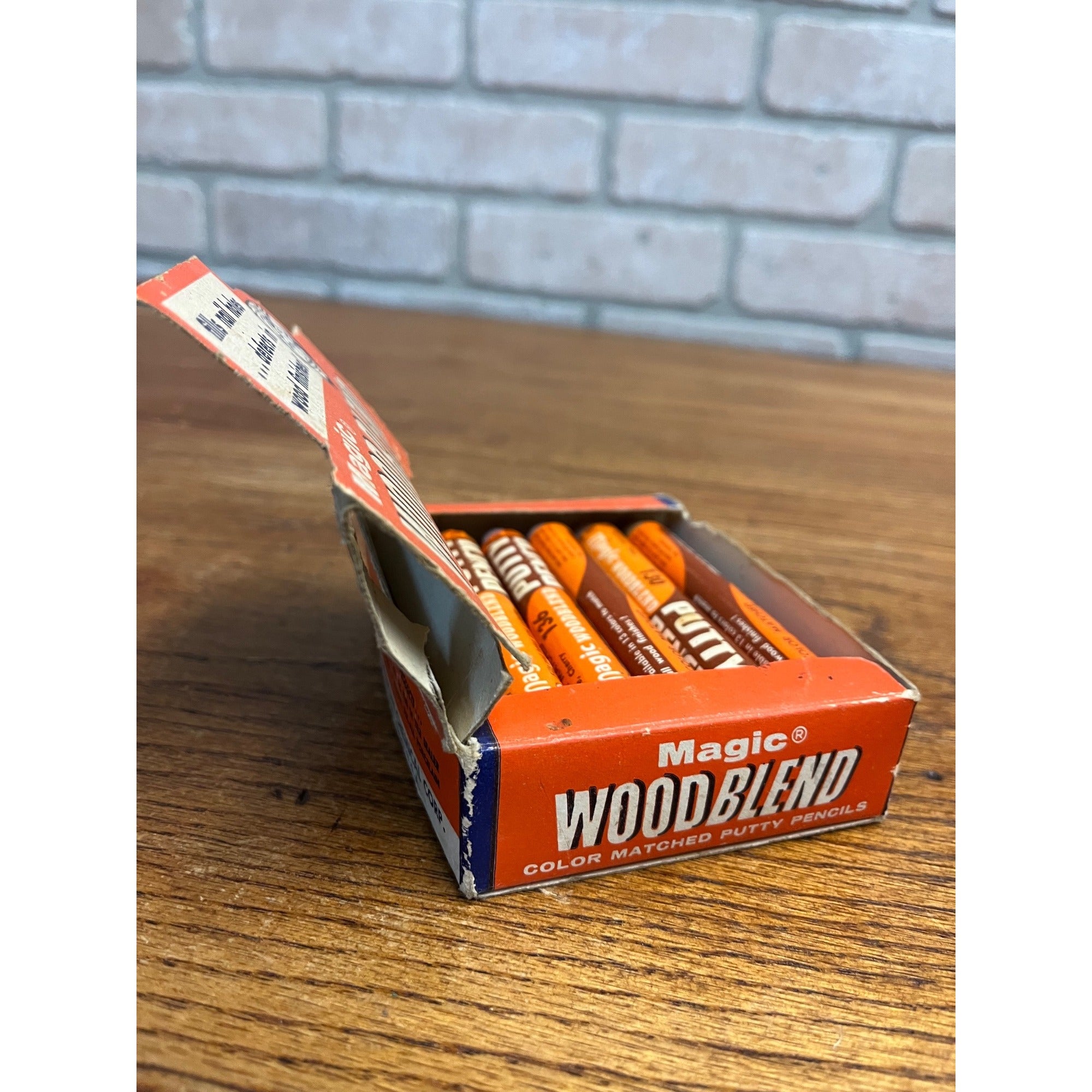 Vintage Magic Wood Blend Putty Pencils Advertisign Retail Store Box Display NEW