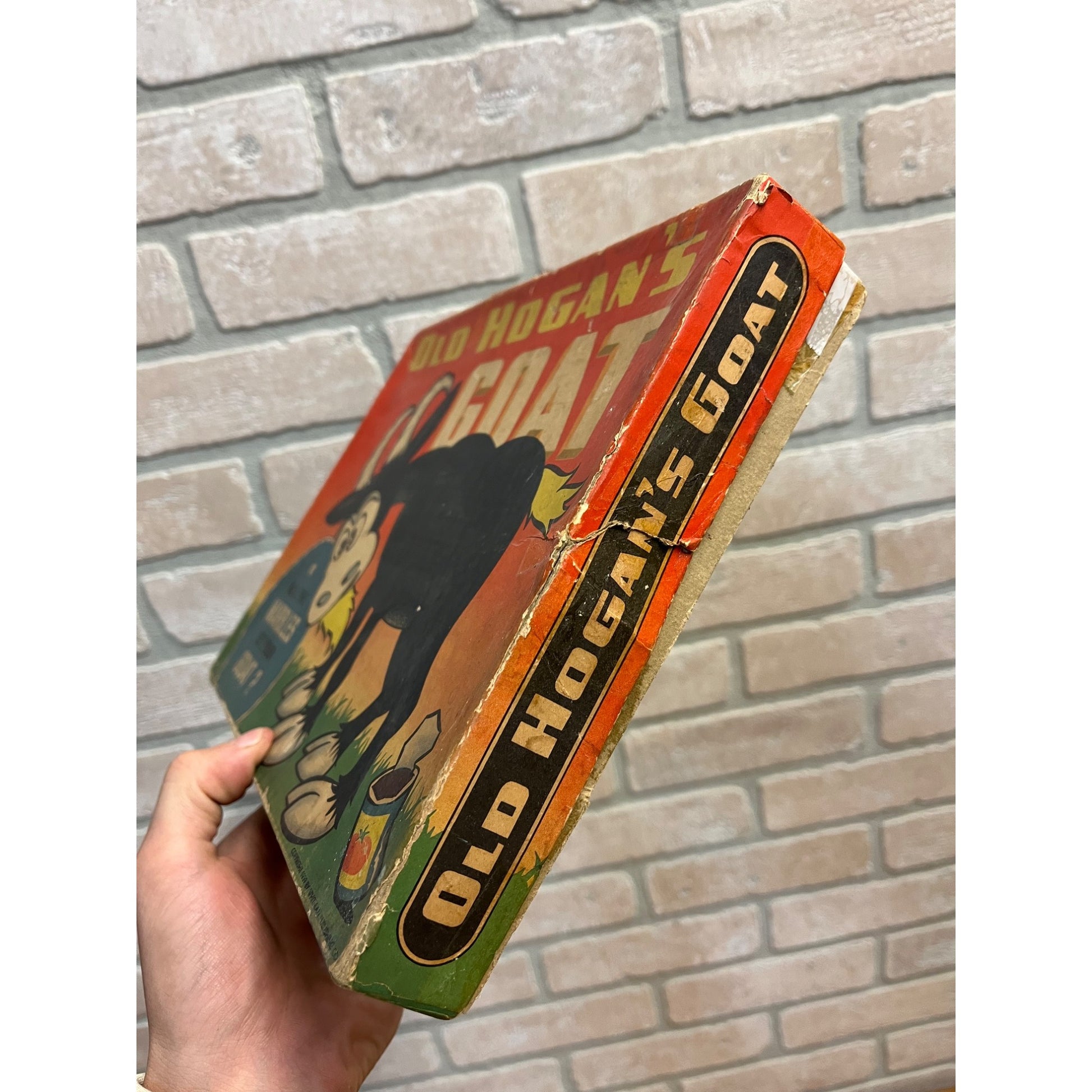 Vintage 1939 Whitman "Old Hogan's Goat" Marble Board Game Toy