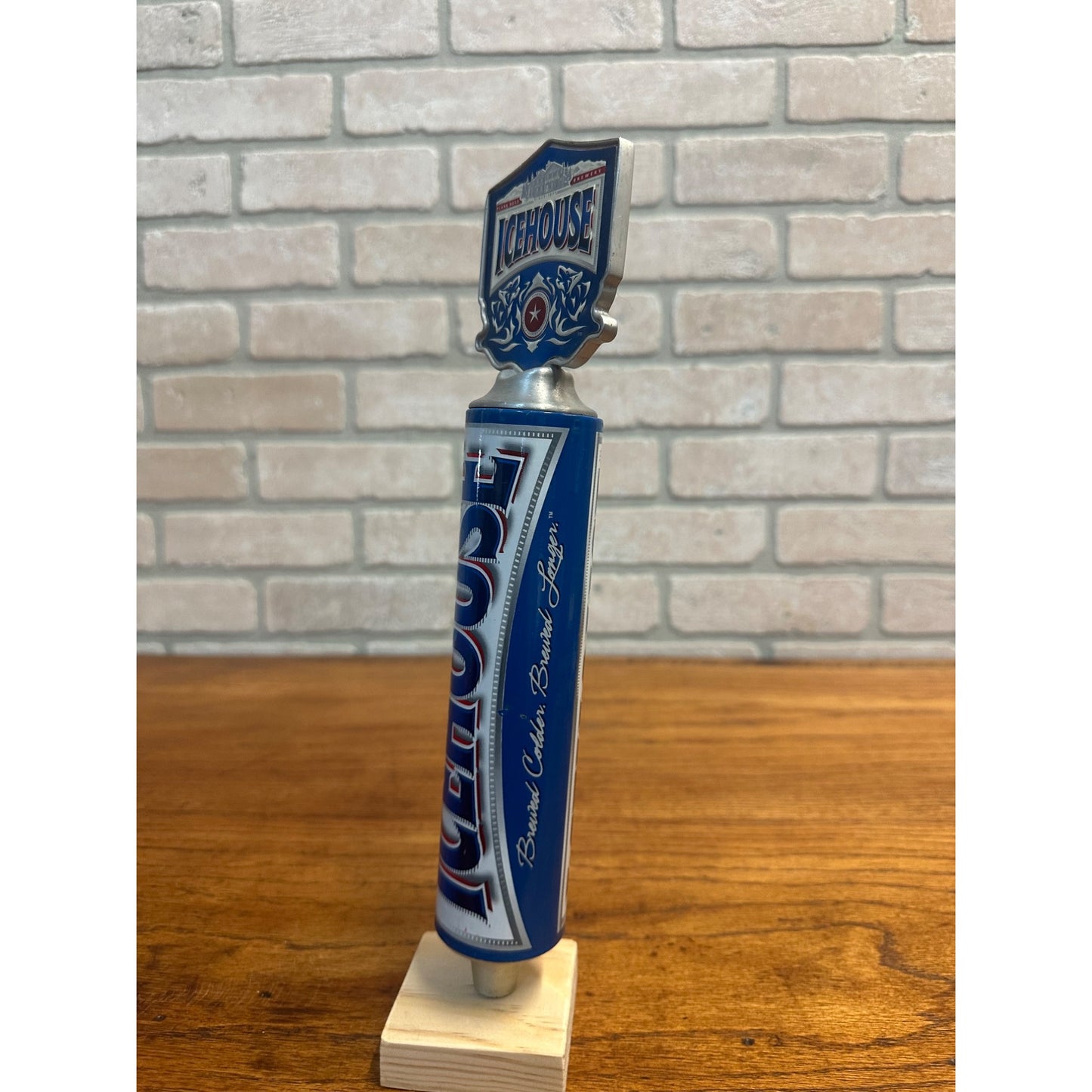 Vintage Icehouse Tap Handle Plank Road Brewery 12.5" Tapper Bar Pub