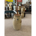 Antique L.M. Pierron Stoneware Salt Glaze 6 Gallon Butter Churn Crock Milwaukee