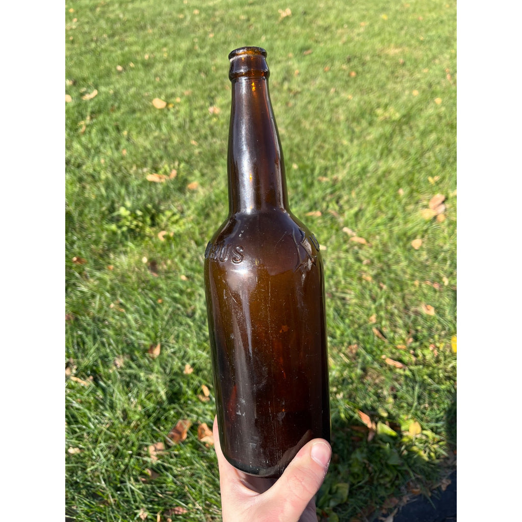 Vintage Kurth Brewing Co. Columbus Wisconsin QUART Pre-Pro Amber Beer Bottle