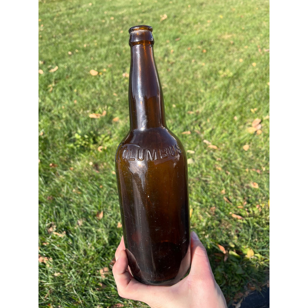 Vintage Kurth Brewing Co. Columbus Wisconsin QUART Pre-Pro Amber Beer Bottle