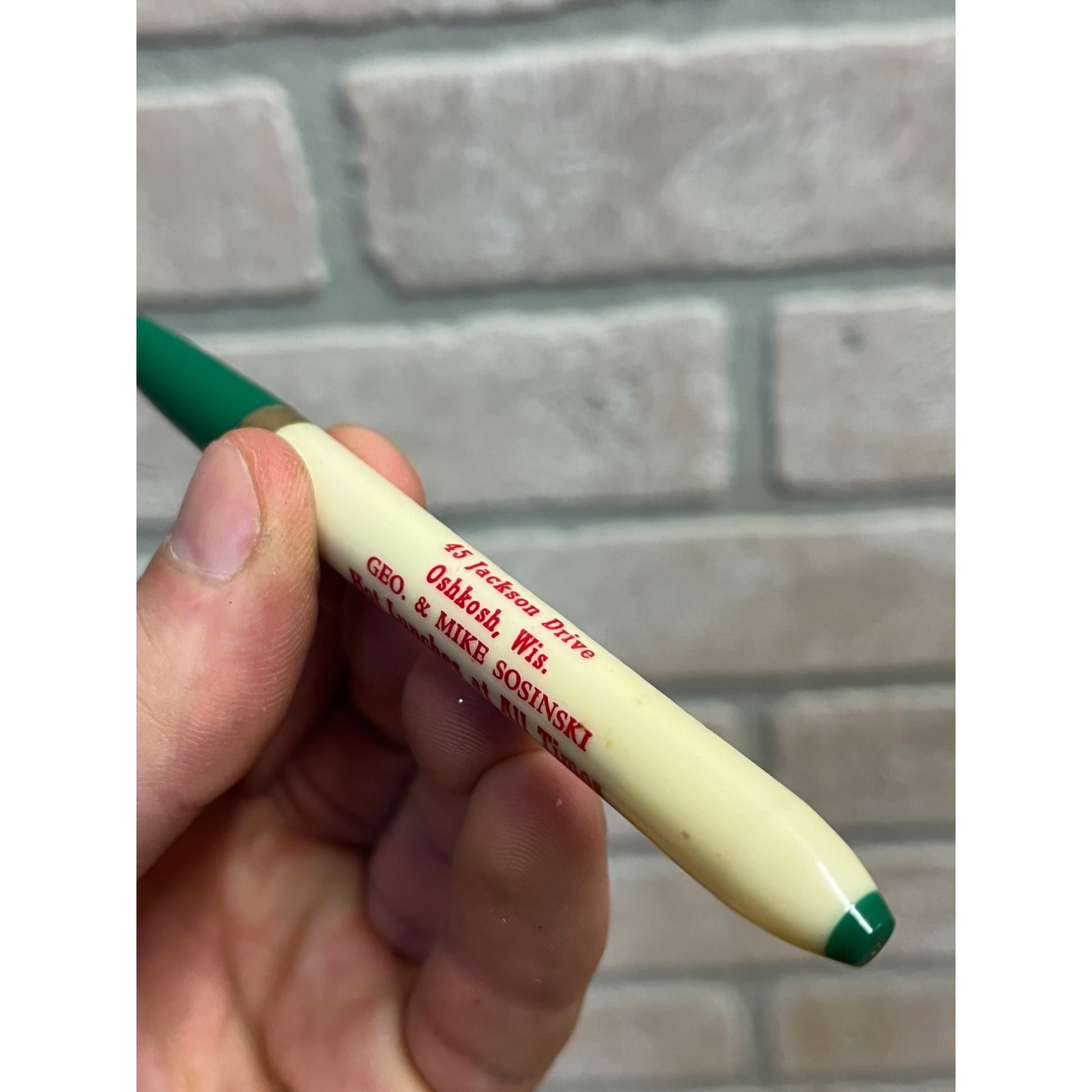 Vintage 1950s Oshkosh Wisconsin Tr-Angle Tavern Bar Advertising Pencil & Swizzle Sticks
