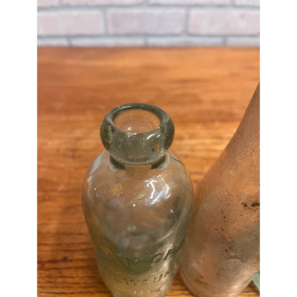 Vintage John Graf Soda Bottles Lot (3) Milwaukee Wis Grandpa Grafs