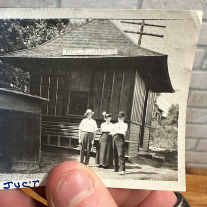 Real Photograph Belt Junction Belt Junc't Depot Railway Georgia Texas