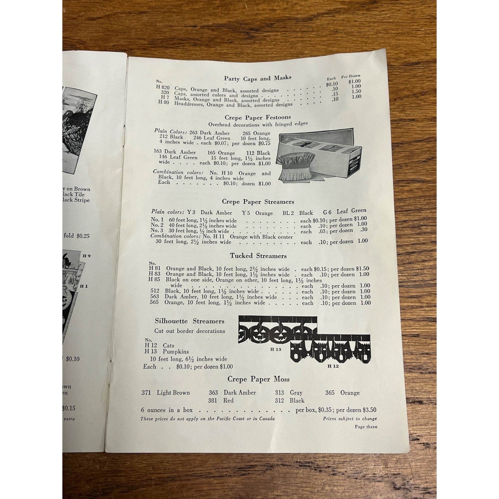 SCARCE Vintage 1927 Dennison Goods For Halloween Thanksgiving Price Book Catalog