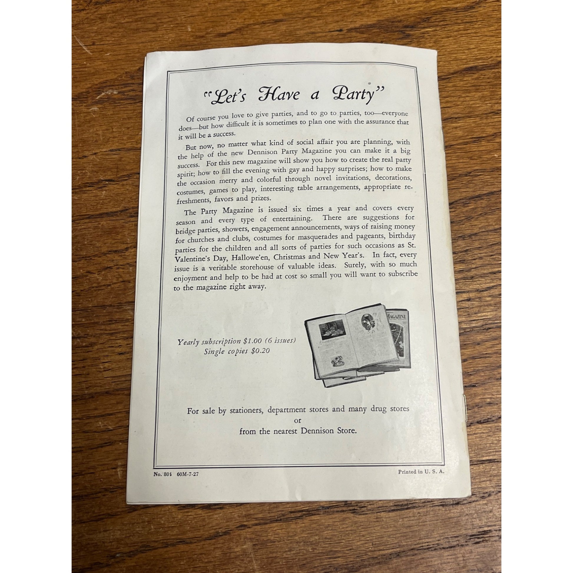 SCARCE Vintage 1927 Dennison Goods For Halloween Thanksgiving Price Book Catalog