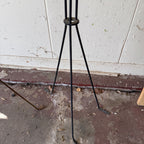 (2) Metal Vintage Lightening Rod Roof Mount Pole Holders Barn Lightning