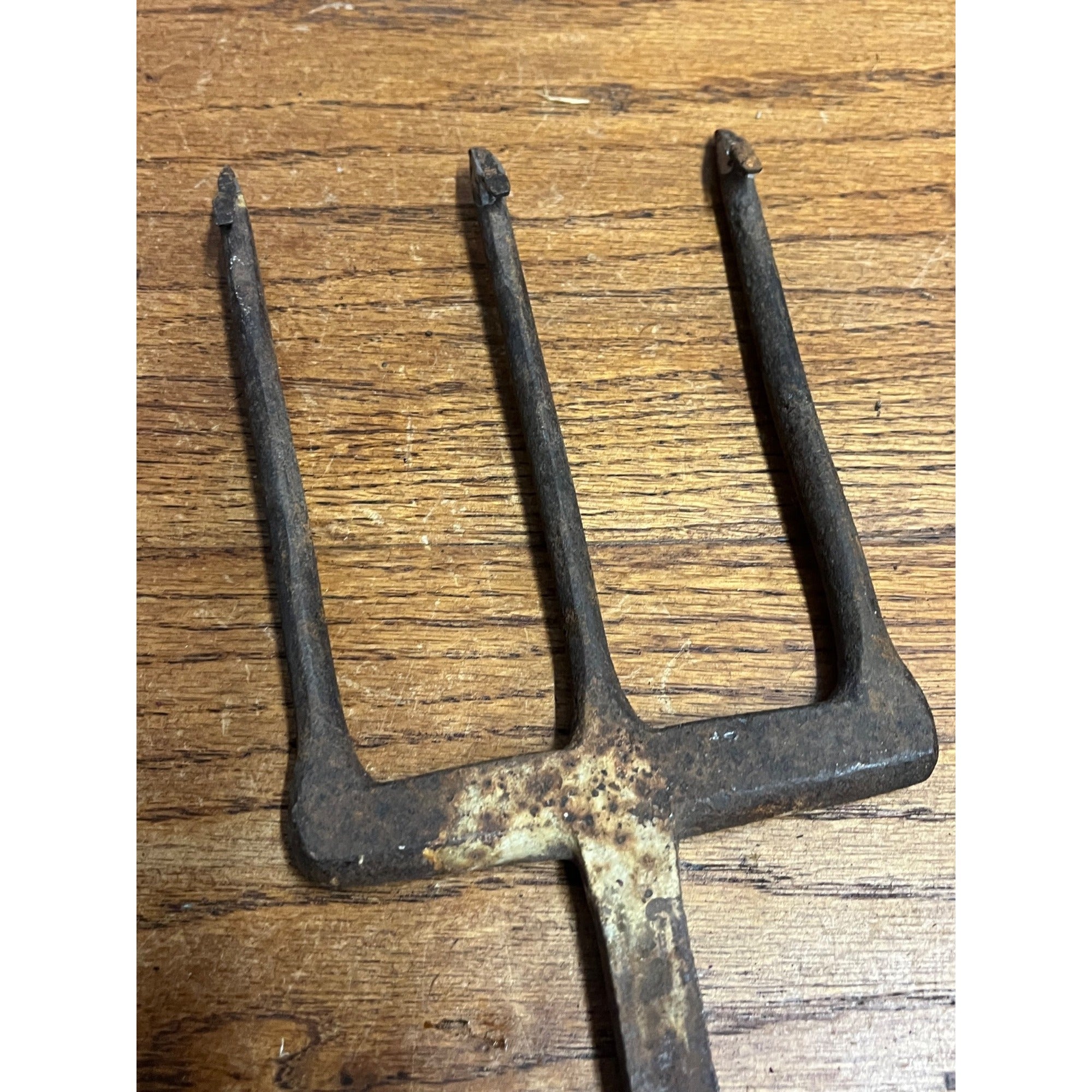 Vintage Metal 3-Tine Prong Fishing Spear Cabin Decor Forged Steel