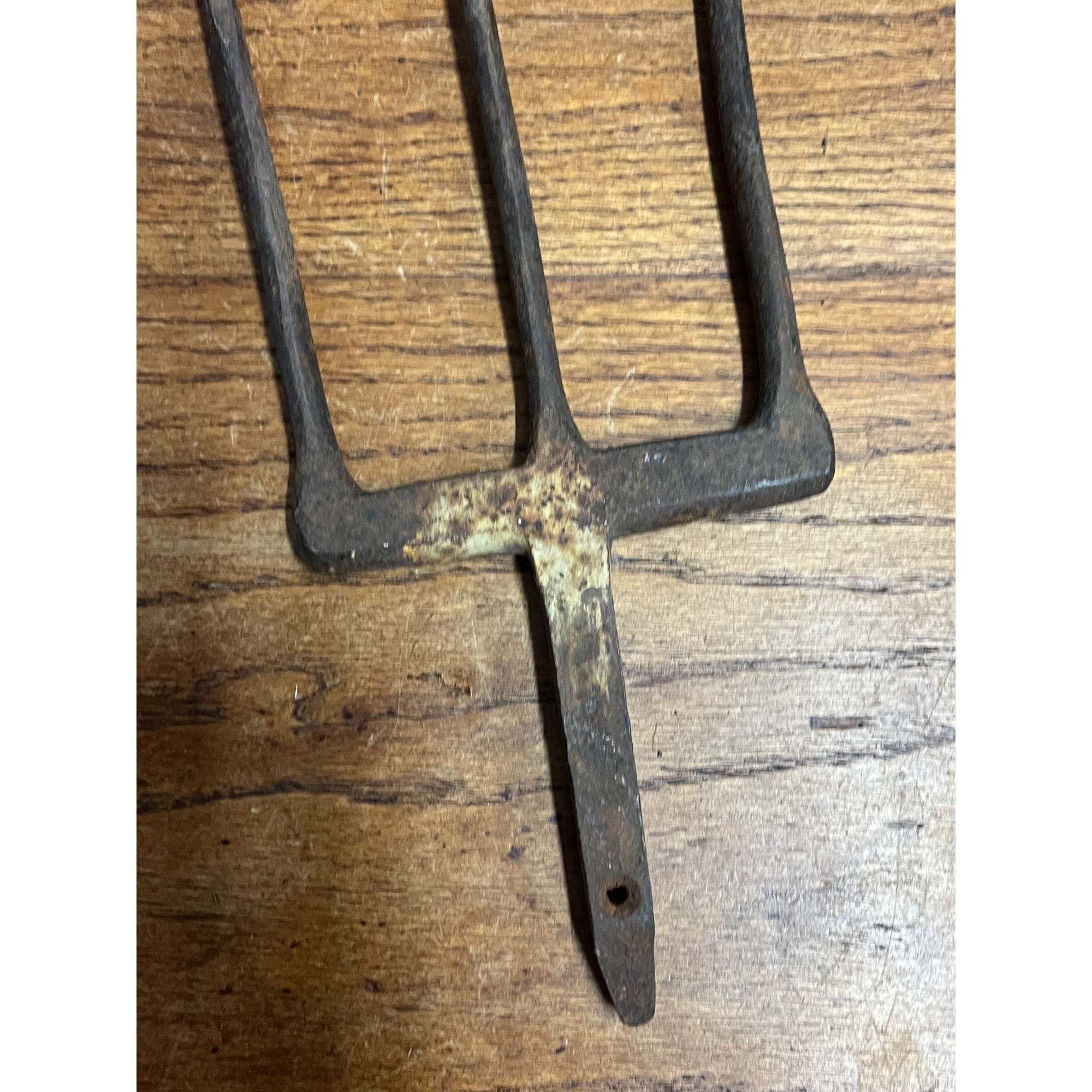 Vintage Metal 3-Tine Prong Fishing Spear Cabin Decor Forged Steel