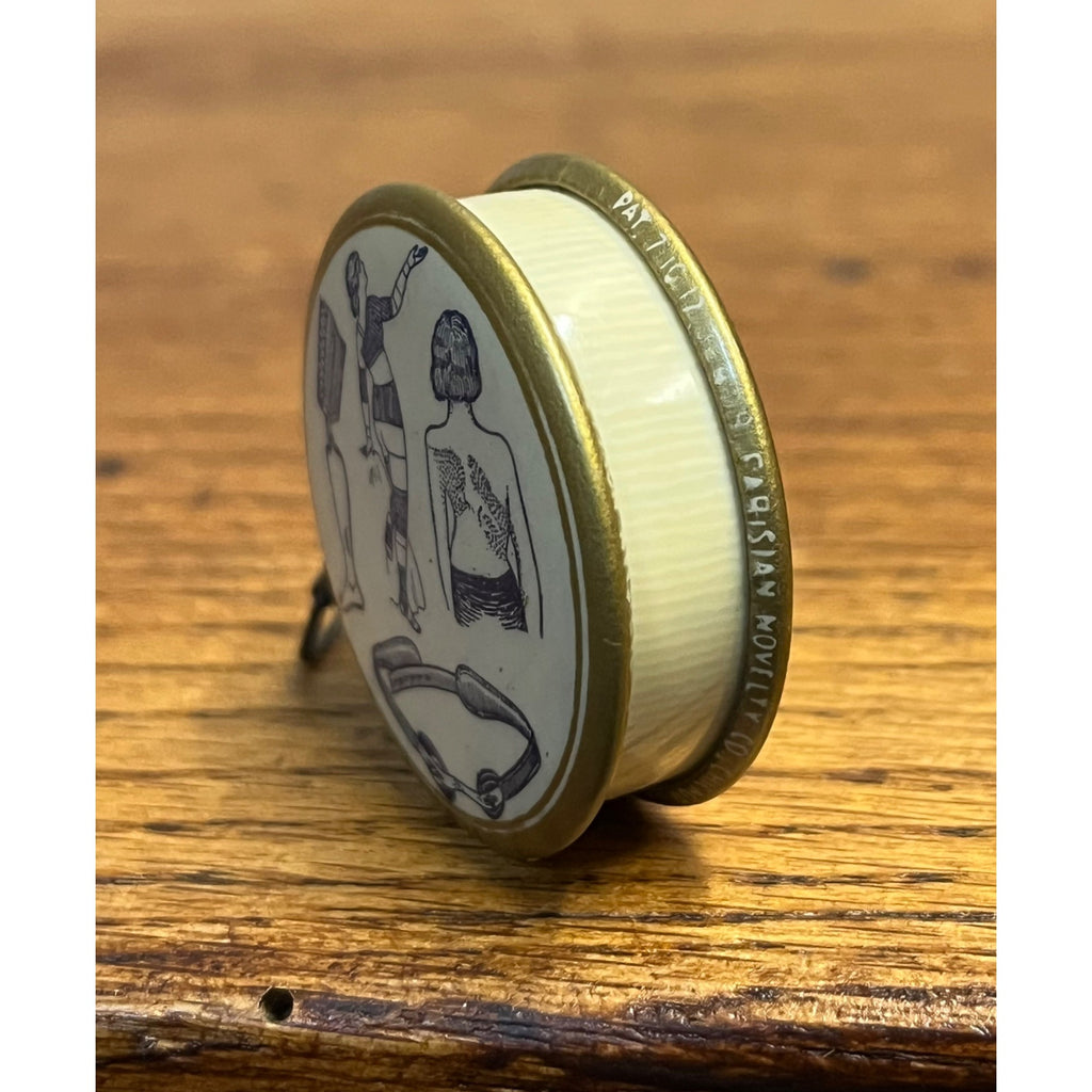 Antique 1920s Illinois Surgical Supply Co. Tape Measure Advertising Celluloid