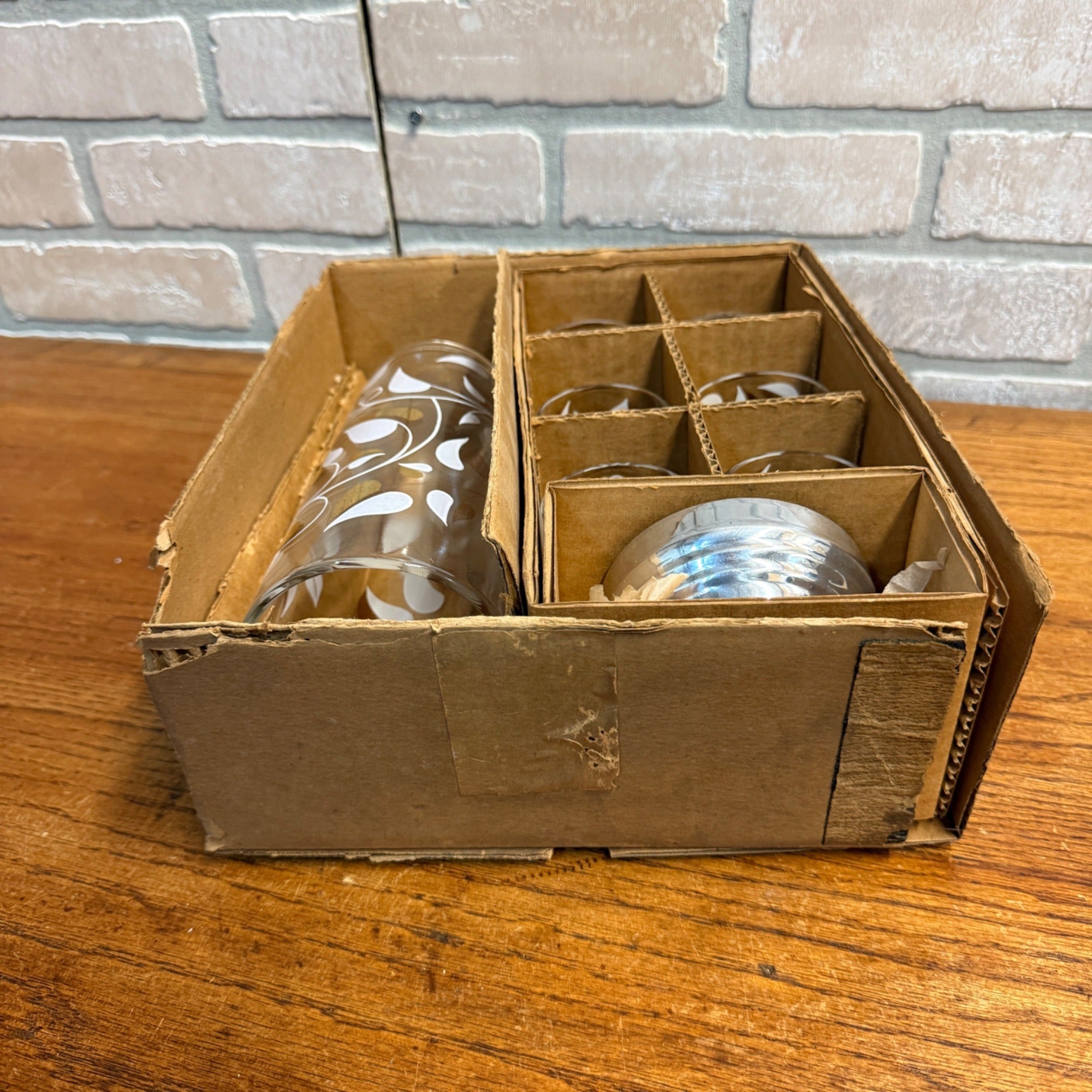 RARE Vintage Royal Ascot Mid-Century Modern Atomic Cocktail Shaker 7pc Set MCM