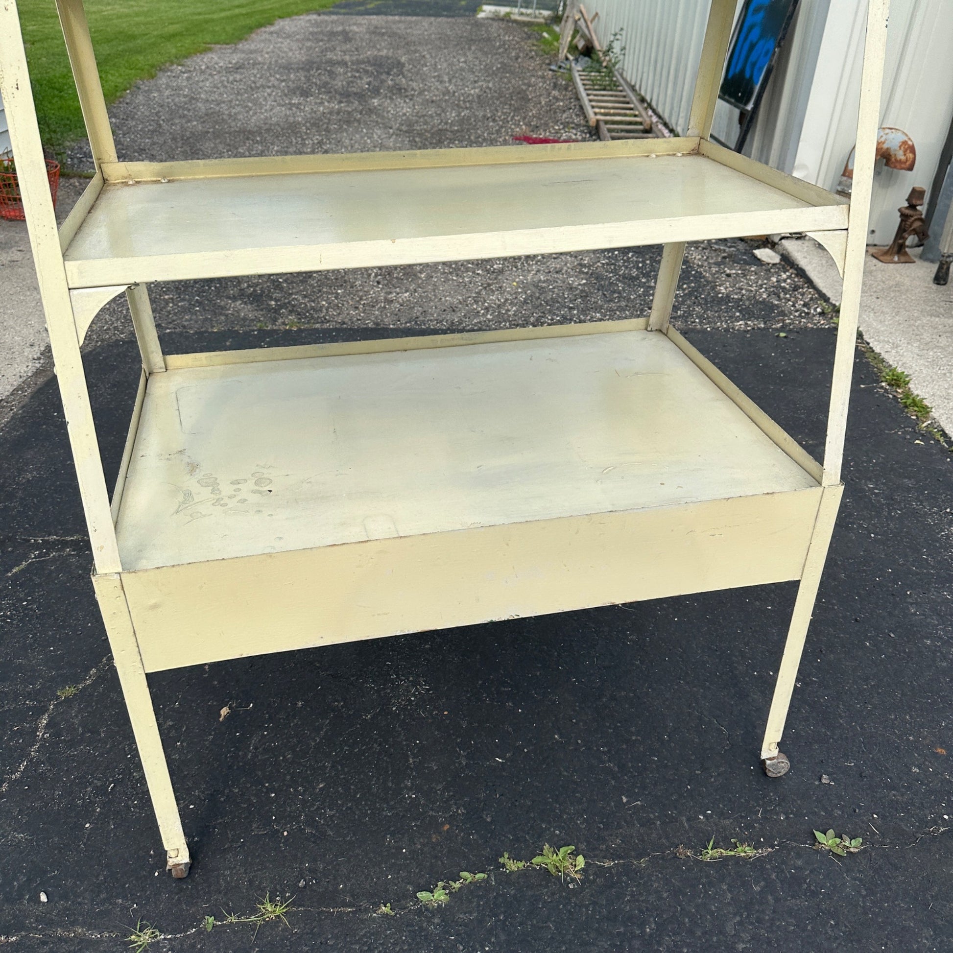 Vintage Store Display Tiered Rack Grocery Store Bread Advertising Shelf