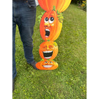 Vintage HUGE 7ft Halloween Beistle Jointed Stacking Jack O Lantern Pumpkins