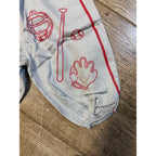 vtg 60s Rugged Duds Kids Children's Little Leaguer Size 4 Baseball Uniform Outfit