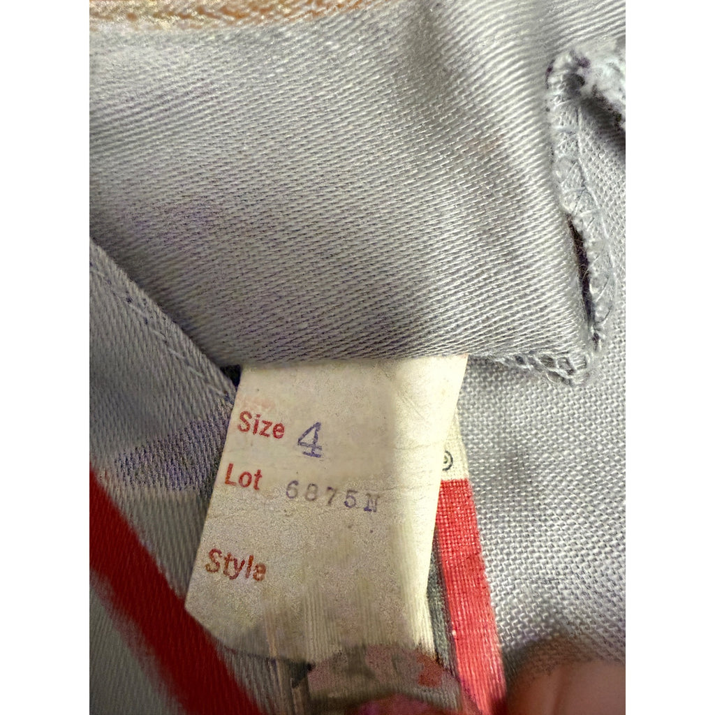 vtg 60s Rugged Duds Kids Children's Little Leaguer Size 4 Baseball Uniform Outfit