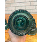 Vintage Aqua Teal Blue Hemingray No. 40 Glass Insulator Set of 4