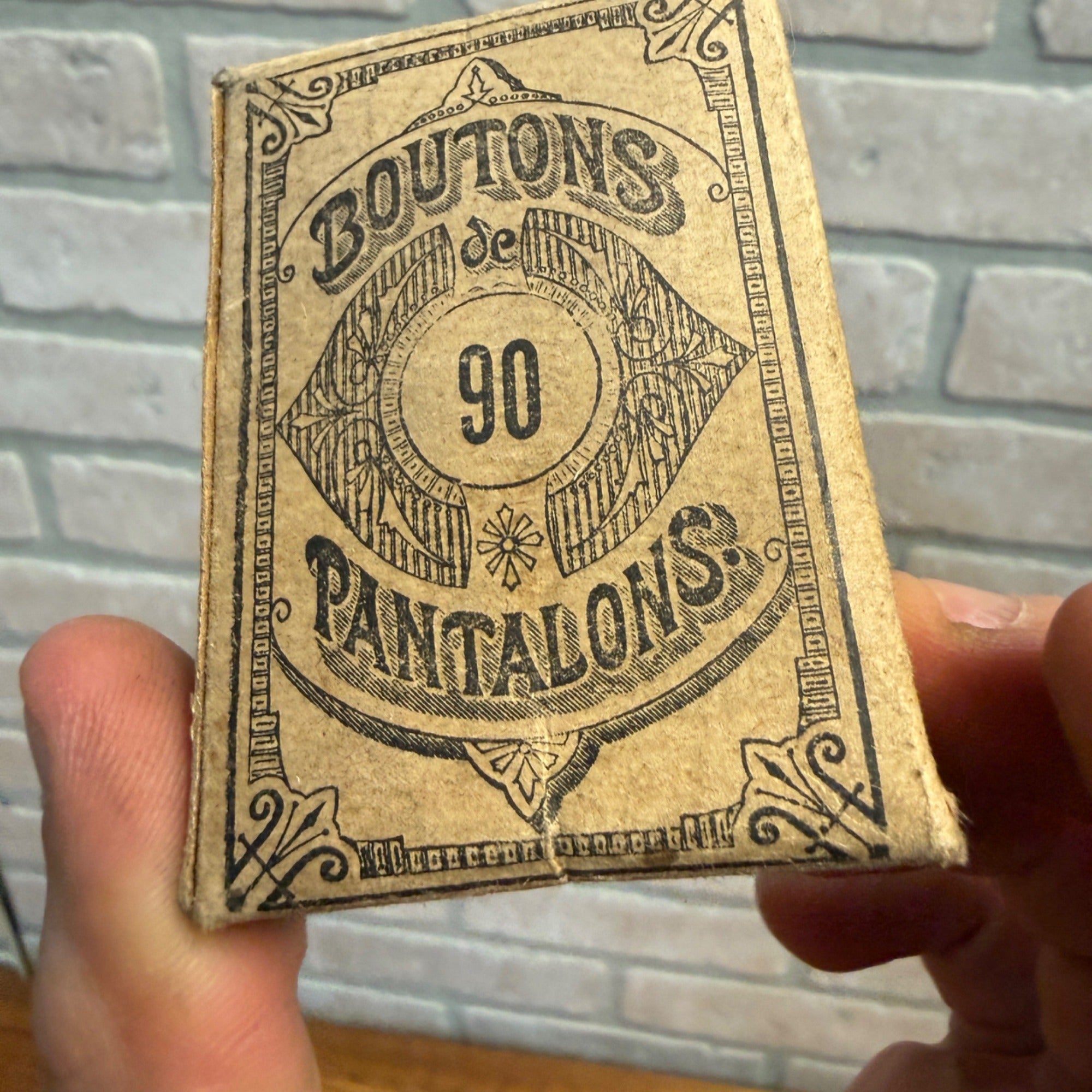 Antique 1920s New old stock sewing buttons. Boutons De Pantalons France #90