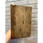 Antique Primitive Wooden Utensil Caddy Tote Carrier w/ Handle Farmhouse Country Kitchen Decor