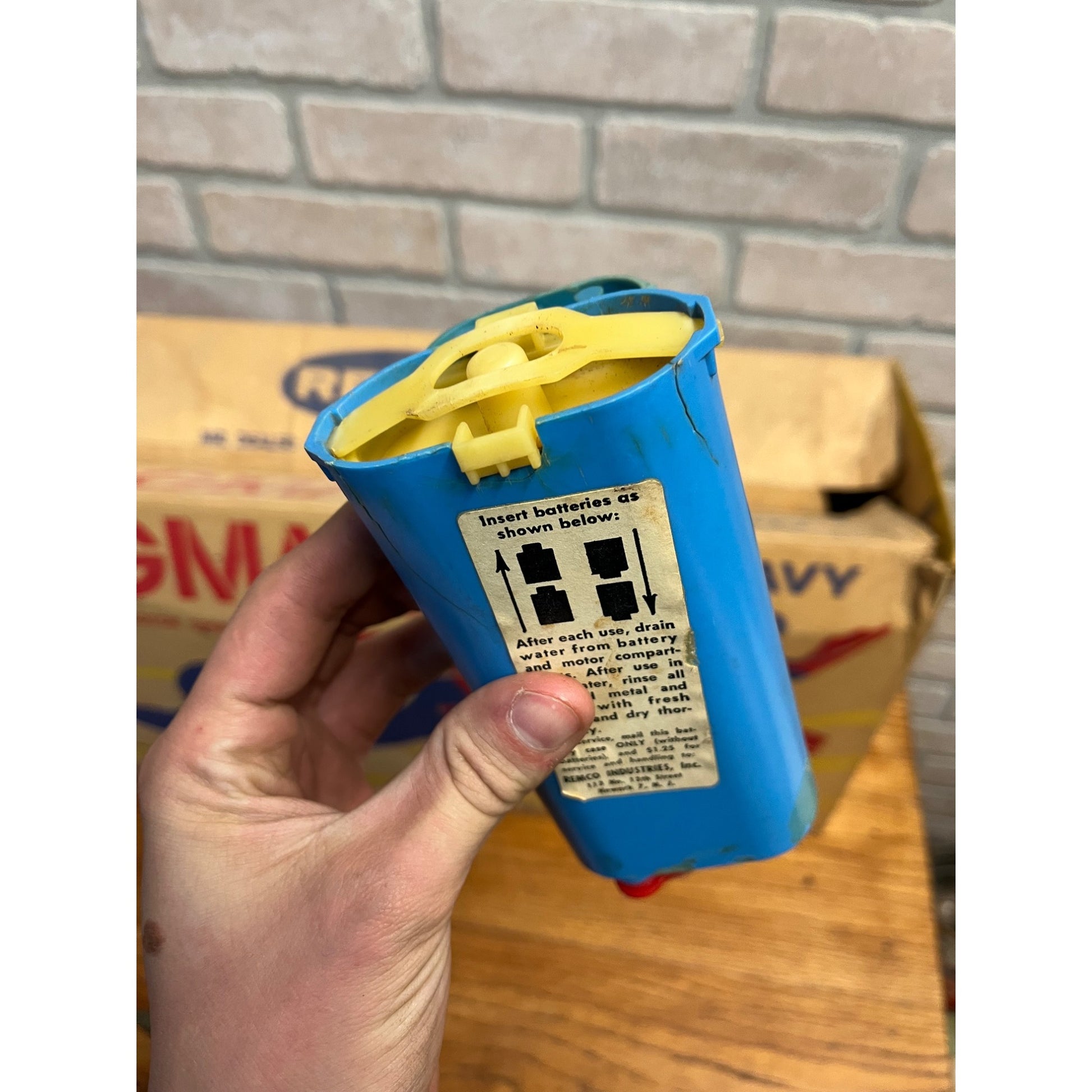 Vintage 1961 Remco Frogman US Navy Commando Toy Scuba Diver + Box - Parts/Repair