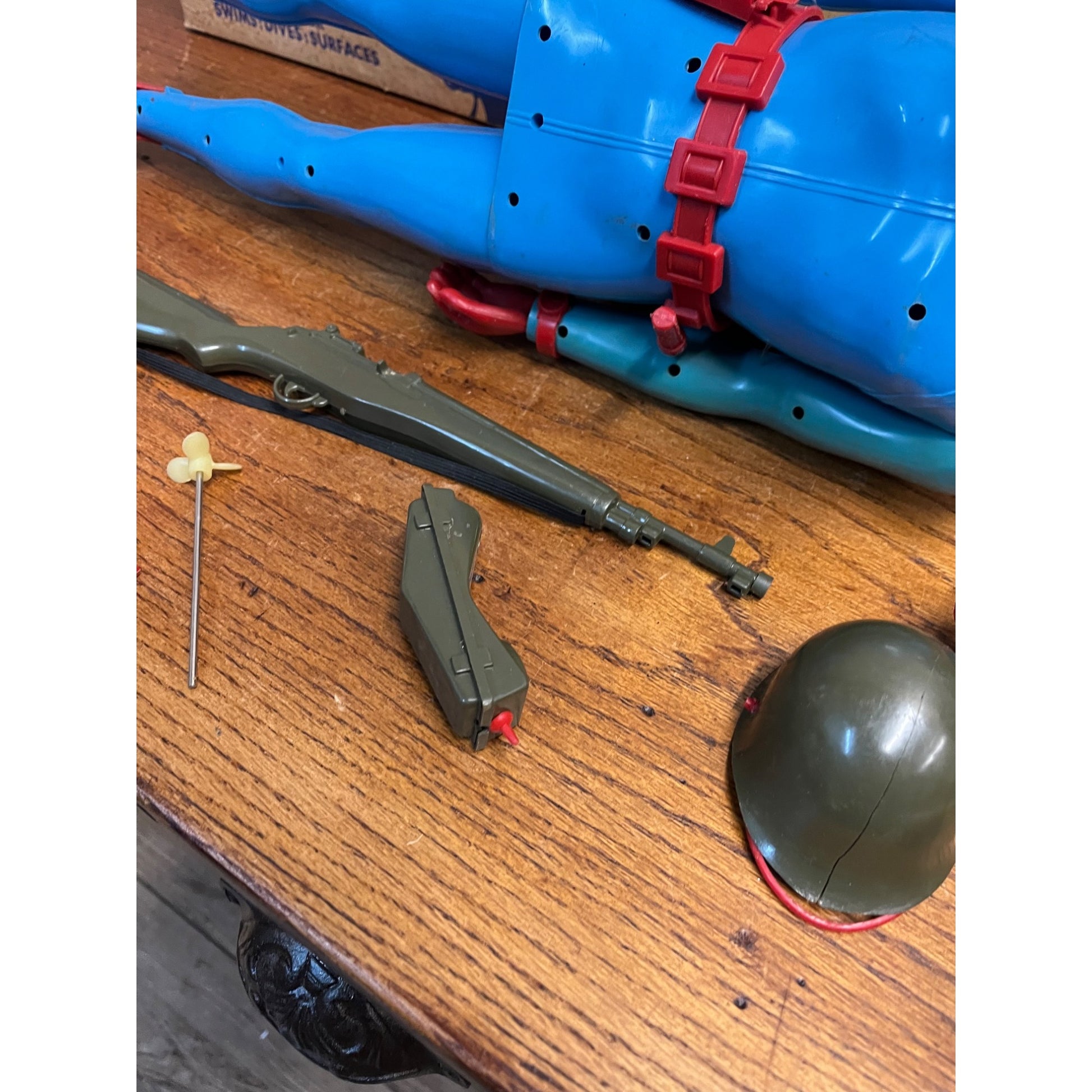 Vintage 1961 Remco Frogman US Navy Commando Toy Scuba Diver + Box - Parts/Repair