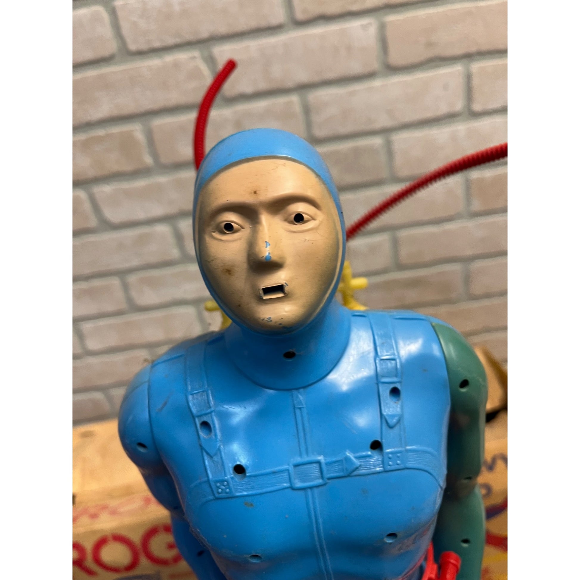 Vintage 1961 Remco Frogman US Navy Commando Toy Scuba Diver + Box - Parts/Repair