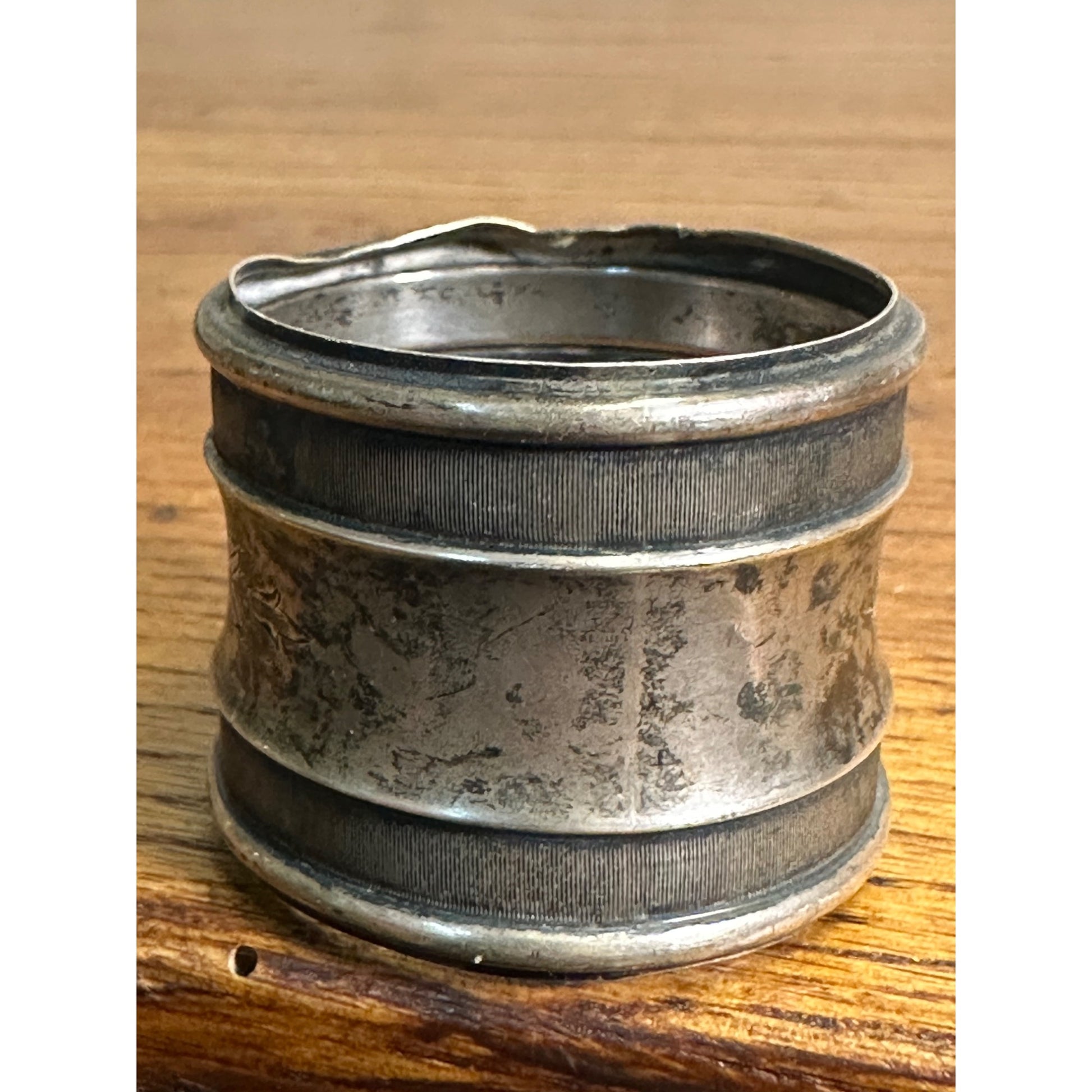 Victorian Sterling Silver Napkin Ring Etched "Mother" Floral - 14.81 g Grams