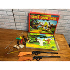 Vintage Jaymar Super Crow Shoot Vintage Game Set W/ Crows - Incomplete / Parts