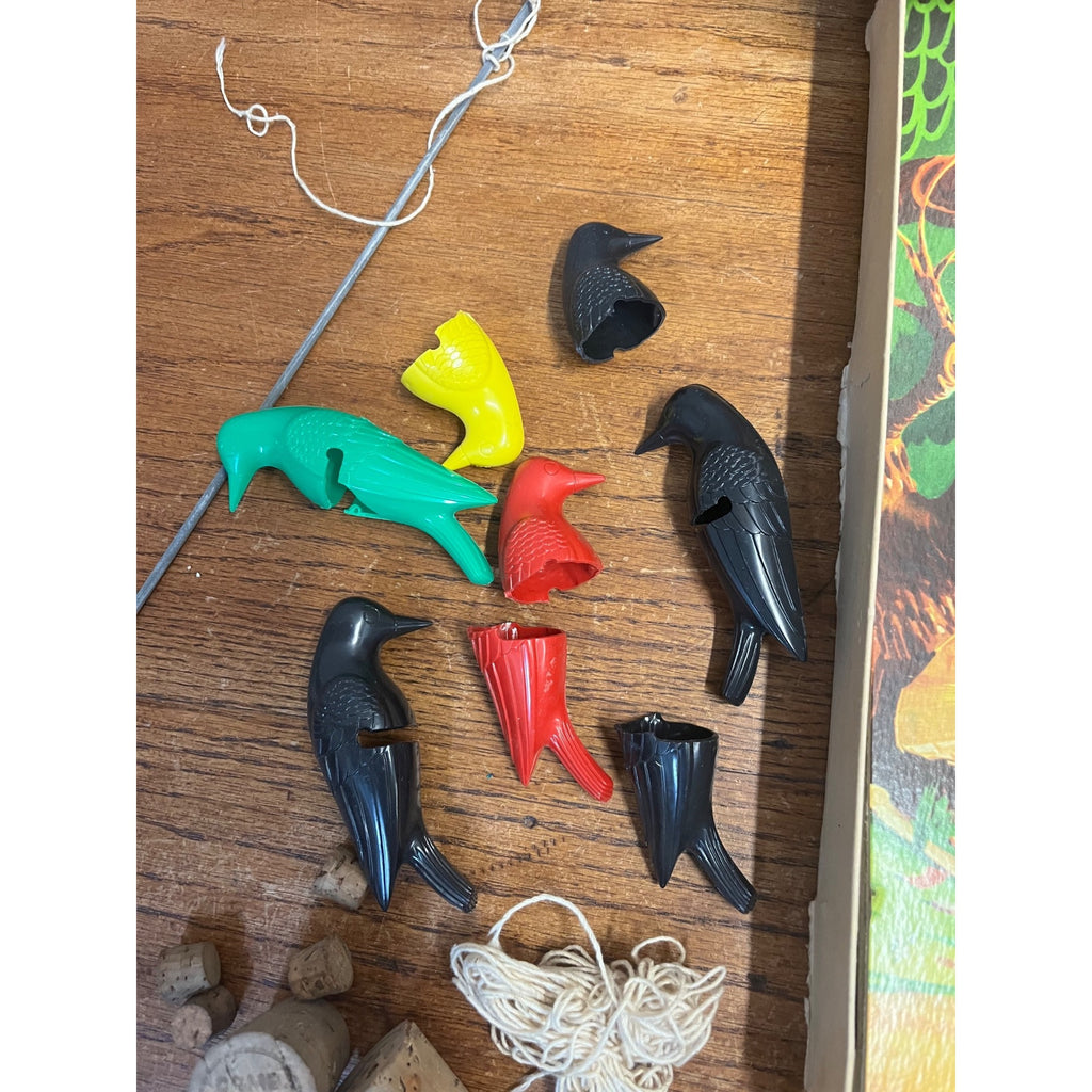 Vintage Jaymar Super Crow Shoot Vintage Game Set W/ Crows - Incomplete / Parts