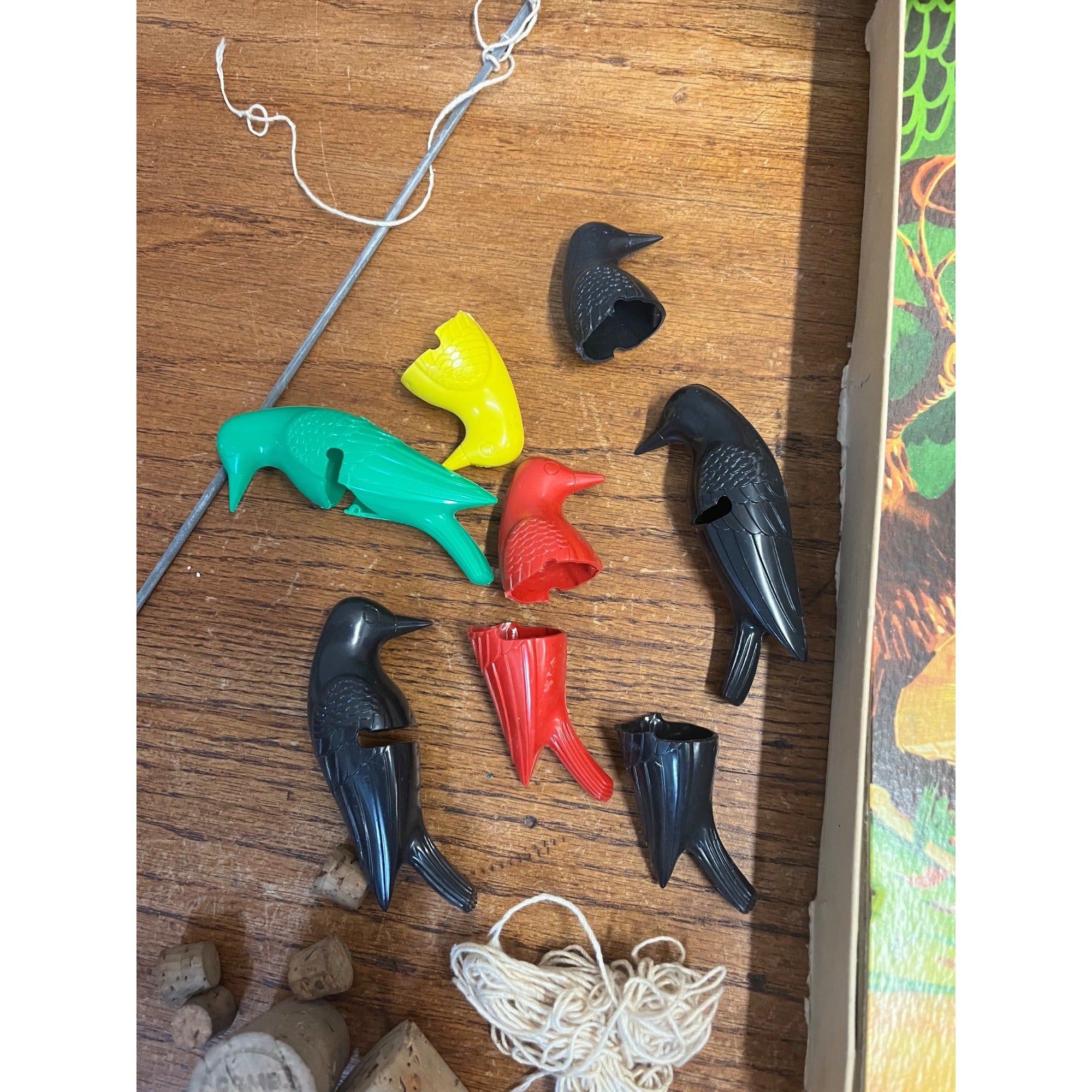 Vintage Jaymar Super Crow Shoot Vintage Game Set W/ Crows - Incomplete / Parts