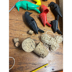 Vintage Jaymar Super Crow Shoot Vintage Game Set W/ Crows - Incomplete / Parts