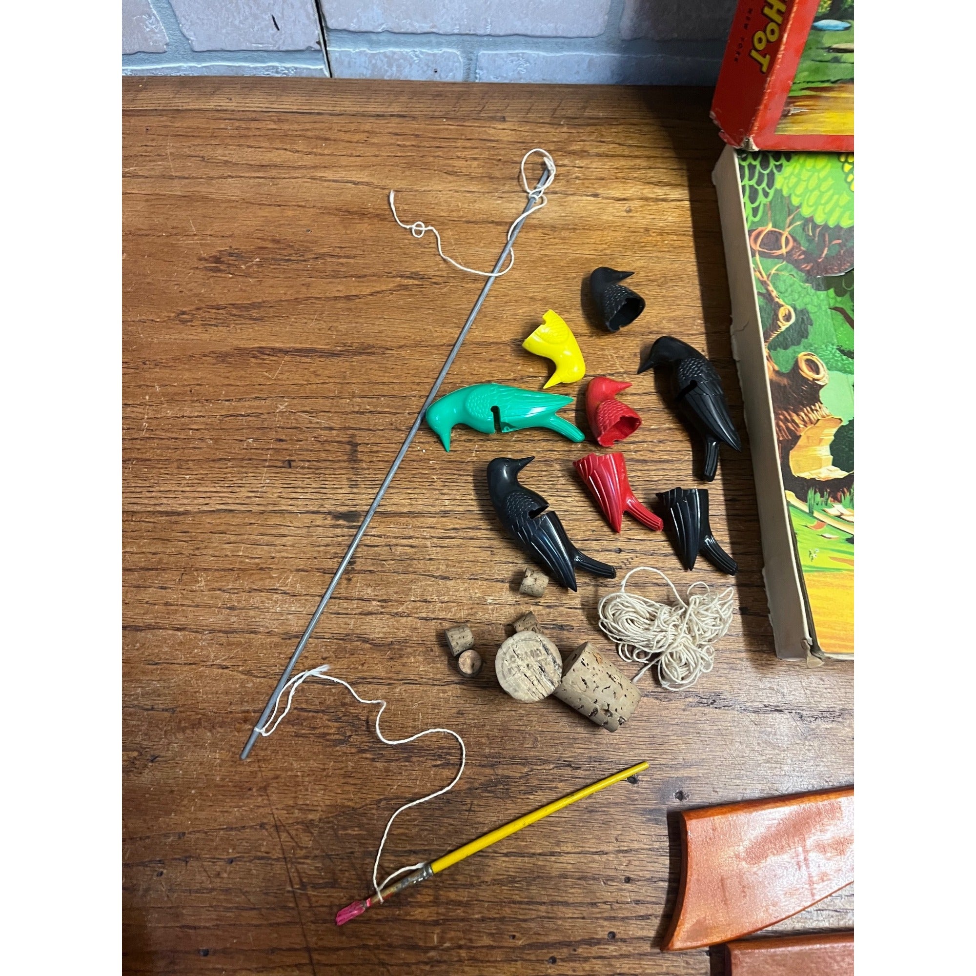 Vintage Jaymar Super Crow Shoot Vintage Game Set W/ Crows - Incomplete / Parts