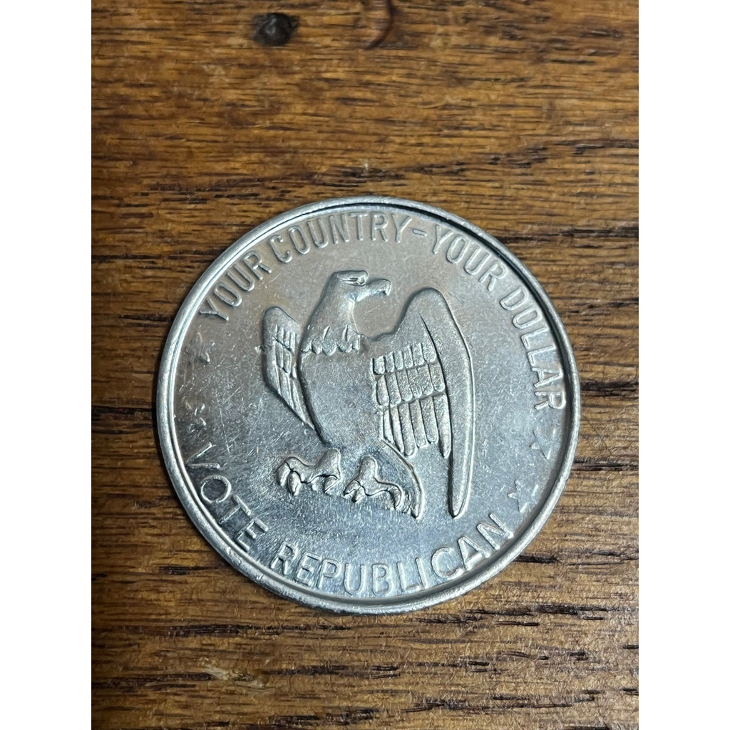 (~1960) Political Token - Vote Republican - Lincoln, Eisenhower, Nixon Dollar