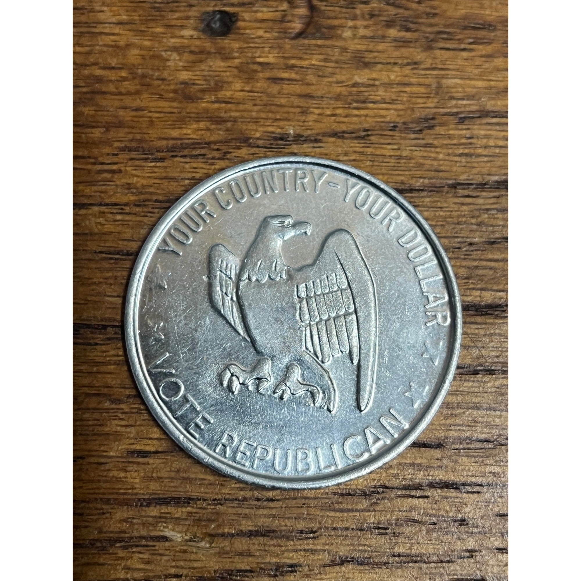 (~1960) Political Token - Vote Republican - Lincoln, Eisenhower, Nixon Dollar