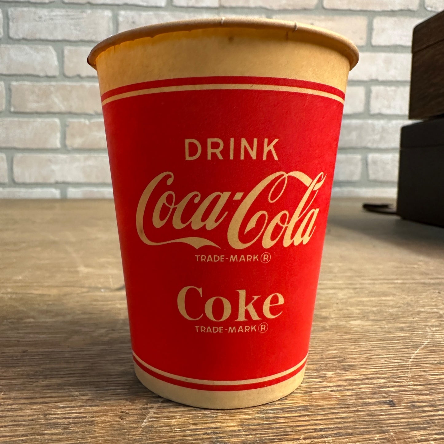 Vintage 9oz Drink Coca Cola Have A Coke Red Paper Wax Cup Soda Promo Dixie