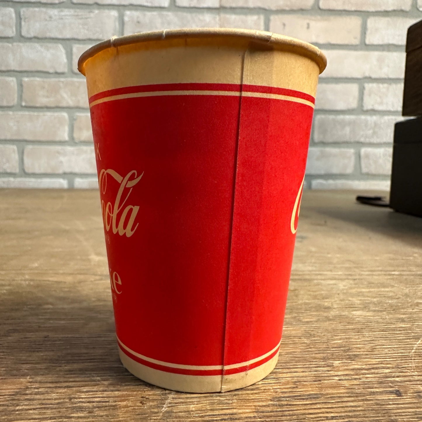 Vintage 9oz Drink Coca Cola Have A Coke Red Paper Wax Cup Soda Promo Dixie